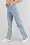 Snow Light Blue Wide Leg Summer Women's Trousers - 3