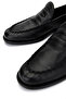 Men's Genuine Leather Black Loafer Shoes - 4