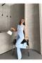 Women's Top and Bottom Set Stylish Button Detail Premium Vest Pants Two-Piece Suit - 3