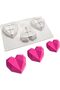 Silicone Cake Pastry Jelly Chocolate Candle Soap Epoxy Mold Diamond Heart - 7