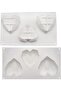 Silicone Cake Pastry Jelly Chocolate Candle Soap Epoxy Mold Diamond Heart - 3