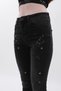 Women's High Waist Skinny Fit Skinny Leg Spotted Smoked Jeans Pants - 9