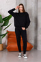 Crew Neck Sweatshirt and Bottom Tracksuit with Leg Camisole Detail - 3