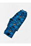 Boys' 100% Cotton Dinosaur Patterned Blue Shirt Collar Buttoned Short Sleeve Seasonal Pajama Set - 6