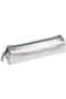 Leather Silver Pencil Case