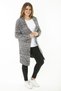 Women's Large Size Colorful Thick Knitwear Cardigan 65N37176 - 8