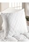 Quilted Pillow Mattresses Cotton Zippered Anti-Sweat Pillow Protective Cover - 3