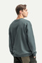 Gray Men's Basic Regular Sweatshirt |   (Ruga - Storm) - 4
