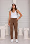 Nevrur Stitched Waist Elastic Bag Pocket Pants