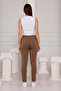 Nevrur Stitched Waist Elastic Bag Pocket Pants - 4