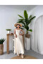 Floral Embroidered Strap Dress - 4