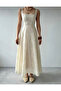 Floral Embroidered Strap Dress - 7