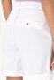 Women's White Woven Shorts 50309125 -Vr013 - 6