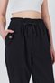 Black Pocket Button Detailed Elastic Waist Trousers 006 - 4
