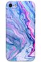 iPhone 8 Compatible Marble Patterned Phone Case + Screen Protector - 5816