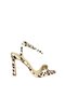 U676585804 Beige Leopard Fabric Thick Heeled Women's Shoes - 5