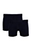 Men's 2-Piece Cotton Lycra Flexible Fabric Black Boxers