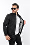 Classic Zip-Up Transitional Men's Jacket & Coat Black - 4