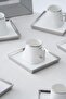 Nova 6-Person Porcelain Coffee Cup Set - 90 ml - 2