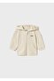 Baby Hooded Zippered Sweatshirt Beige 1455