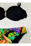 Women's Black Stone Embroidered Buckle Accessory Lined Bikini Suit Hzl25S-Lc208 - 6