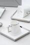 Nova 6-Person Porcelain Coffee Cup Set - 90 ml - 4