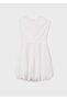 Girl's Combined Dress Cream 6974 - 3
