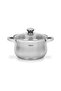 Stockpot Felina 20cm/3.9LTR With Glass Lid Stainless Steel