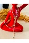 Y Necklace Drop Colorful Stone 60 cm Aly Necklace - 3
