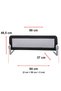 Folding bed guardrail, Guimo, 90x48, Black - 3