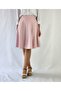 Dusty Pink Six Piece Knee Length Woven A-Line Skirt - 2
