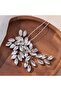 Lidya Handmade Zircon Stone Promise Engagement Wedding Elegant Bridal Hair Accessory - 2