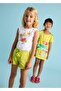 Girl's Sleeveless T-Shirt White-Mint 3021