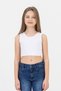 Thick Strap Stretch Cotton Comfortable Athlete Crop Tank Top Girls' Body Suitable for Daily Use