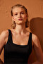 Black Basic Frame Swimsuit