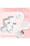 6 Pcs White Acrylic Display Risers Cube Square Jewelry Nesting Risers with Hollow Bottoms - 7