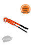 2'' Tongs Pipe Wrench – Wide Mouth, Durable, Strong Grip