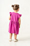 Girl's Short Sleeve Lycra Combed Cotton Printed Dress - 4