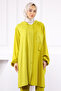 Oil Green Hooded Striped Tunic Pants Suit - 4