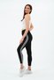 Double Stripe Sports Leggings Women's Black Sports Leggings - 6