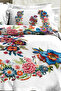 100% Cotton Percale Dowry Luxury 5D Digital Double Size Duvet Cover Set Embroidery - 3