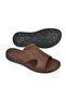 , Men's Genuine Leather Comfort Slippers 1511052Z0321 Brown - 4