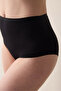 Essentials Highrise High Waist Black Slip Panties - 2