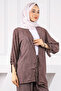 Mink Front Tie Kimono Pants Suit - 4