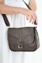 Medium Size Women's Leather Shoulder and Messenger Bag / Casual Brown Leather Bag - 3