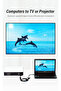 Flat HDMI to VGA Converter 0.15M Black - 3