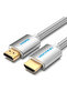 Cotton Braided HDMI Cable 8M Silvery Metal Type