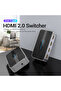 3 in 1 out HDMI 2.0 Switcher Grey Aluminium Alloy Type - 2