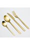Claire 16-Piece Cutlery Set - Elegant Gold Stainless Steel Flatware - 7
