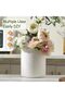 360° Rotating Utensil Holder, 6" Kitchen Ceramic Utensil Crock with Detachable Base, Countertop Utensil Caddy - 5